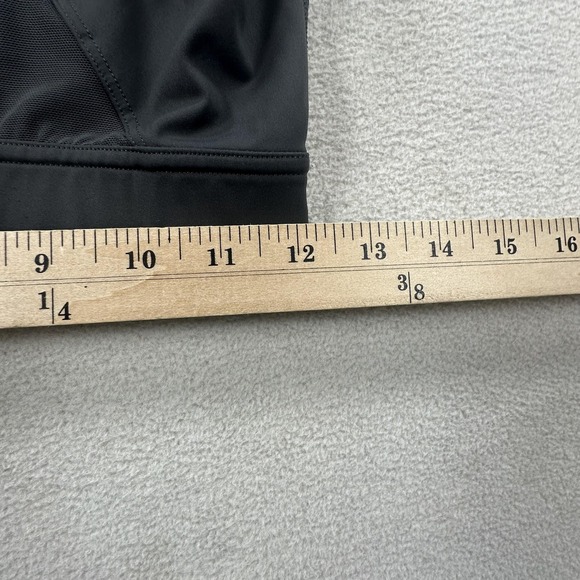 Lululemon Shirt Womens 6 Black Hotty Hot Cropped Tank Top Nulux Reflective - Picture 6 of 8